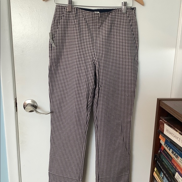 Gap Cropped Kick- Flare Gingham Pants. - Picture 2 of 10